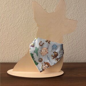 Hand Crafted Toy Story Dog Bandana - Multicolor